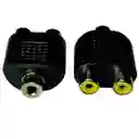 Adaptador Rca Doble Hembra A Rca Macho – Divisor De Audio/video