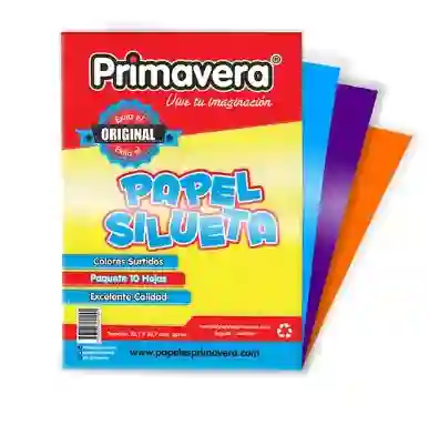 Papel Silueta Octavos Paq X 10 Und