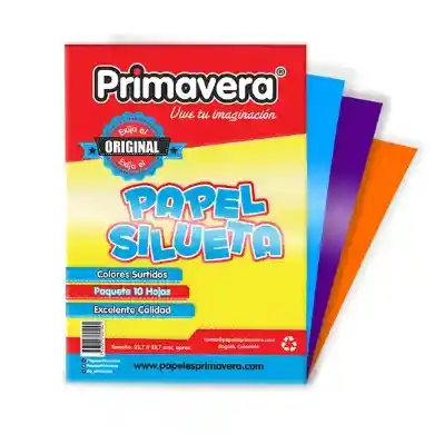 Papel Silueta Octavos Paq X 10 Und