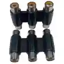 Adaptador Triple Rca Hembra A Hembra – Audio Y Video Compuesto
