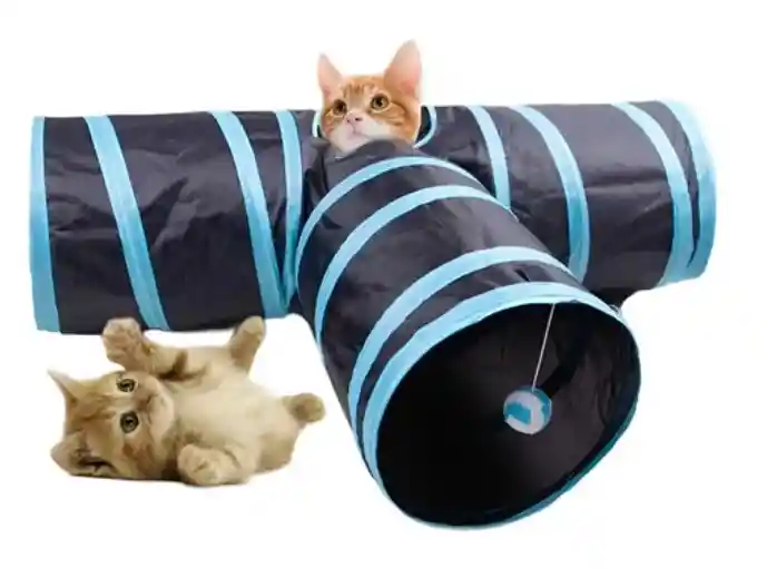 Juguete Interactivo Túnel Para Gatos Multidireccional