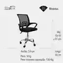 Silla Escritorio Ejecutiva Ergonómica Reclinable Oficina Pc Color Negro Material Del Tapizado Malla
