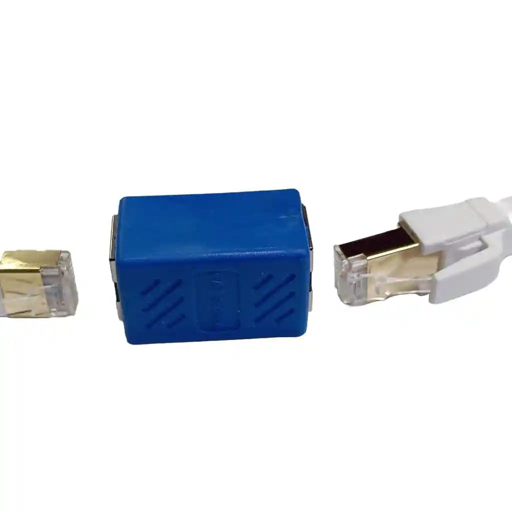 Union Rj45 Metálica Hembra A Hembra Categoría 6 Y 7