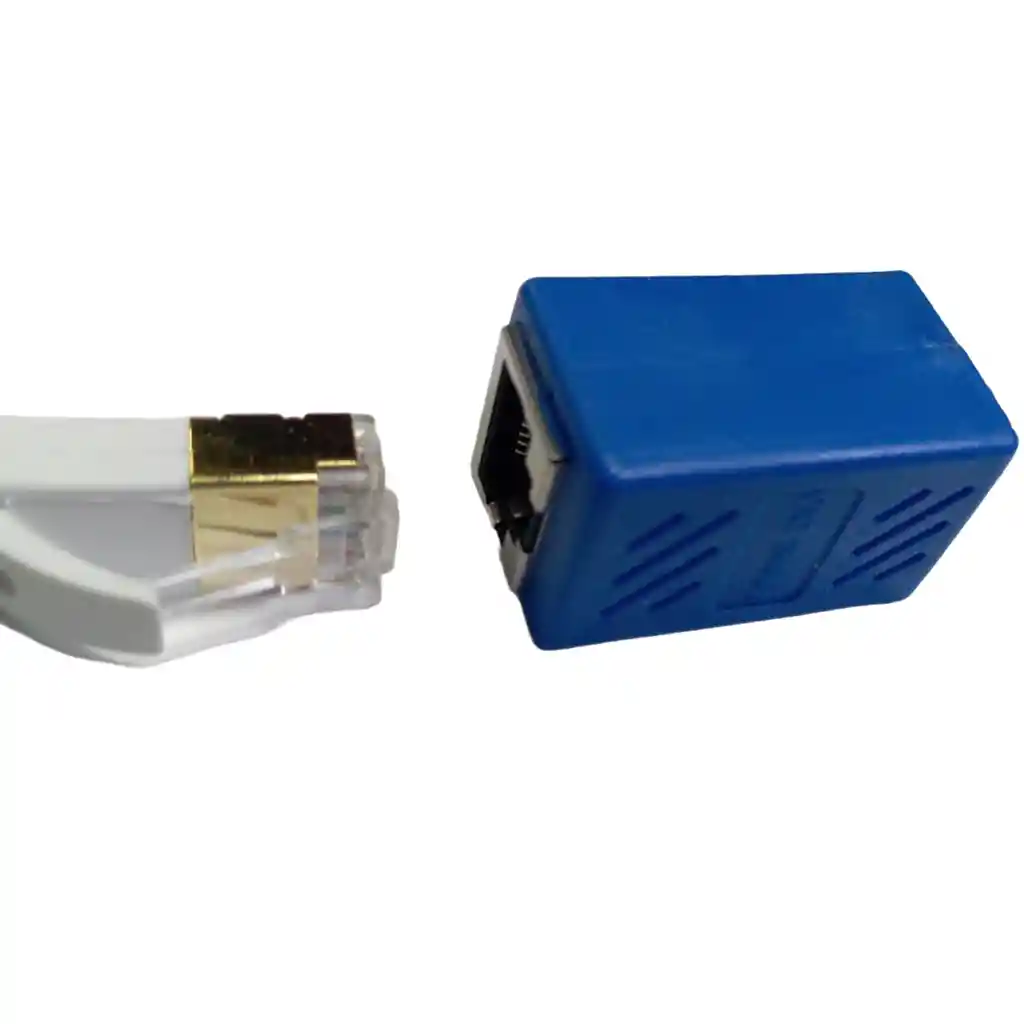 Union Rj45 Metálica Hembra A Hembra Categoría 6 Y 7