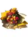 Rosas En Tono Amarillo Y Rosado
