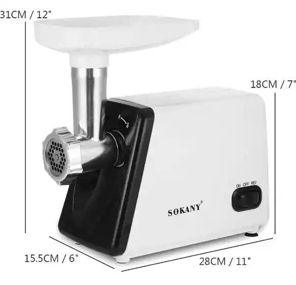 Molino De Carne Eléctrico Sokany Sk312