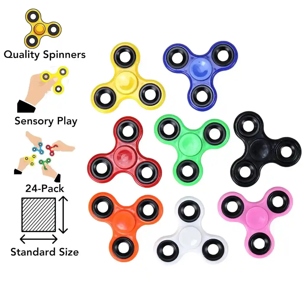 Fidget Spinner Spiner 2025 Metalico Antiestres 3 Rul. 1 Und.
