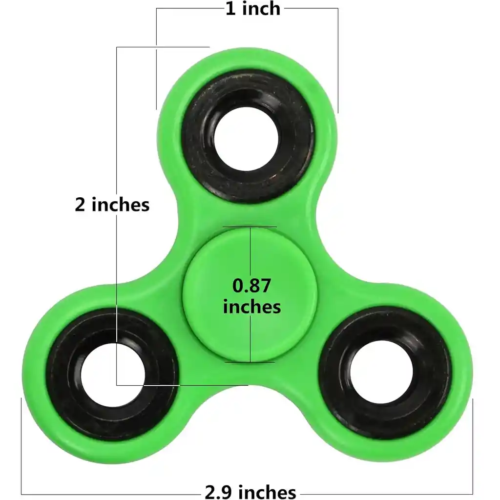 Fidget Spinner Spiner 2025 Metalico Antiestres 3 Rul. 1 Und.