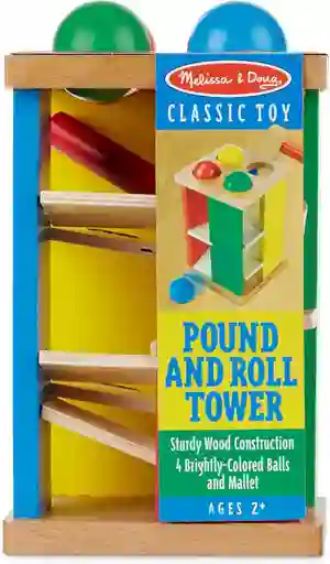 Juguete Torre De Madera Con Bolas Para Golpear Para Niños