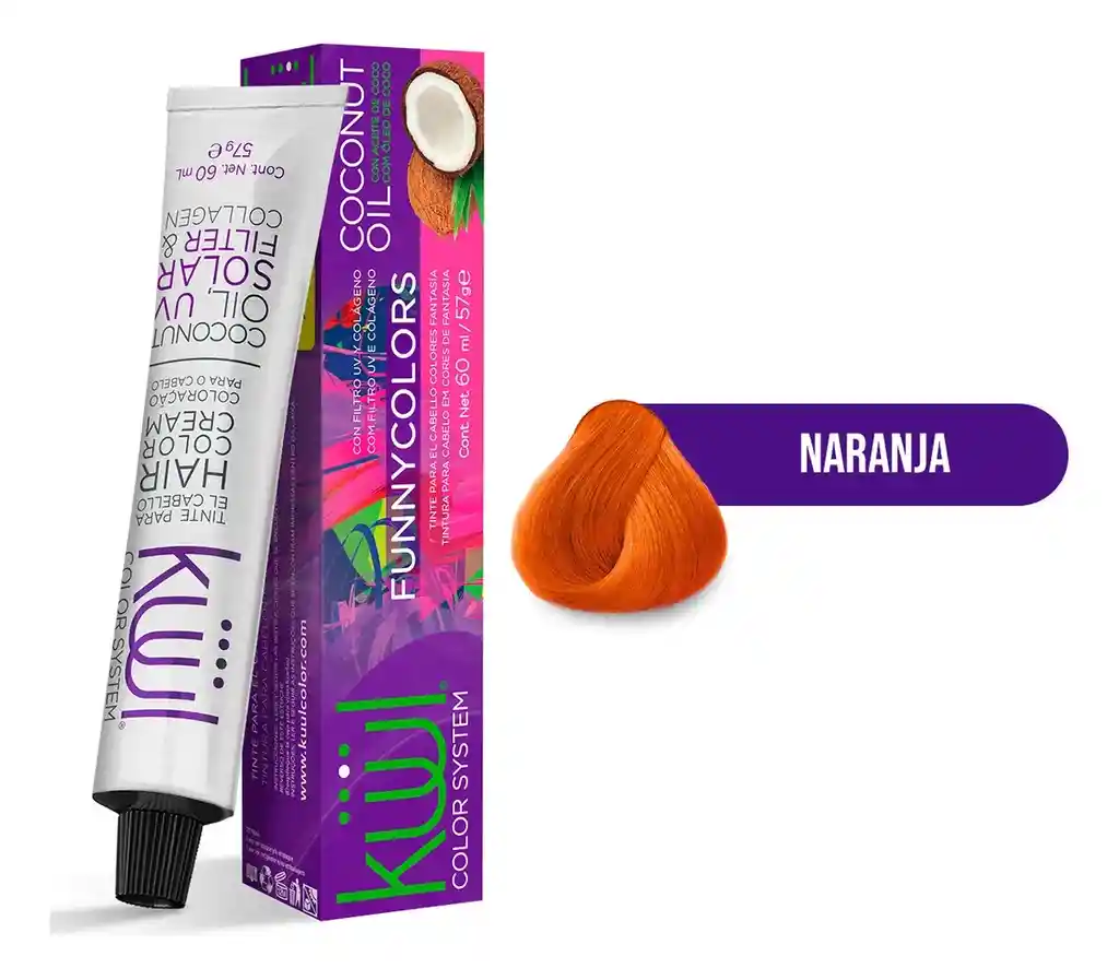 Tintes Kuul Funny Colors 60ml - Naranja