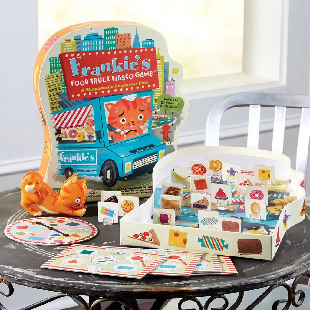 Juego De Mesa Camión De Comida Aprender Formas Para Niños