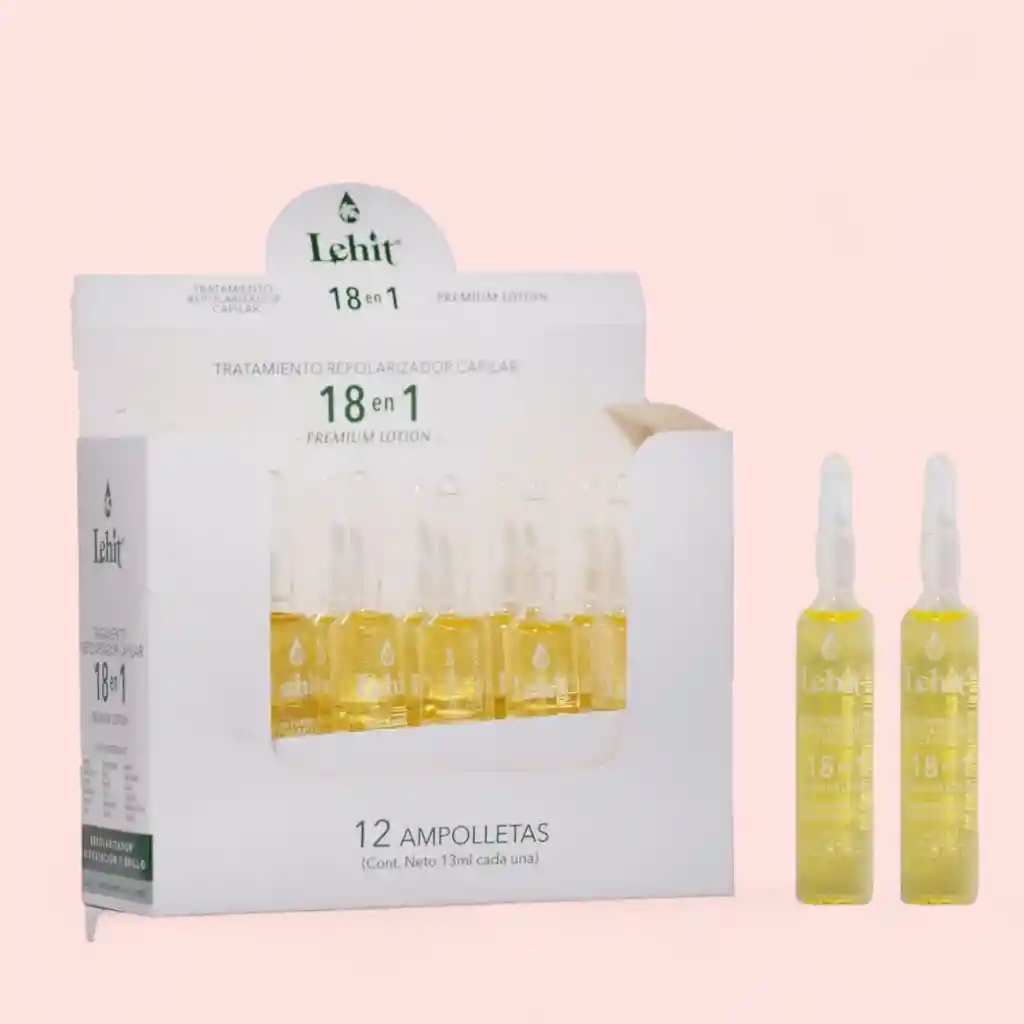 Ampolleta Lehit Tratamiento Repolarización Capilar 18 En 1 X 13 Ml