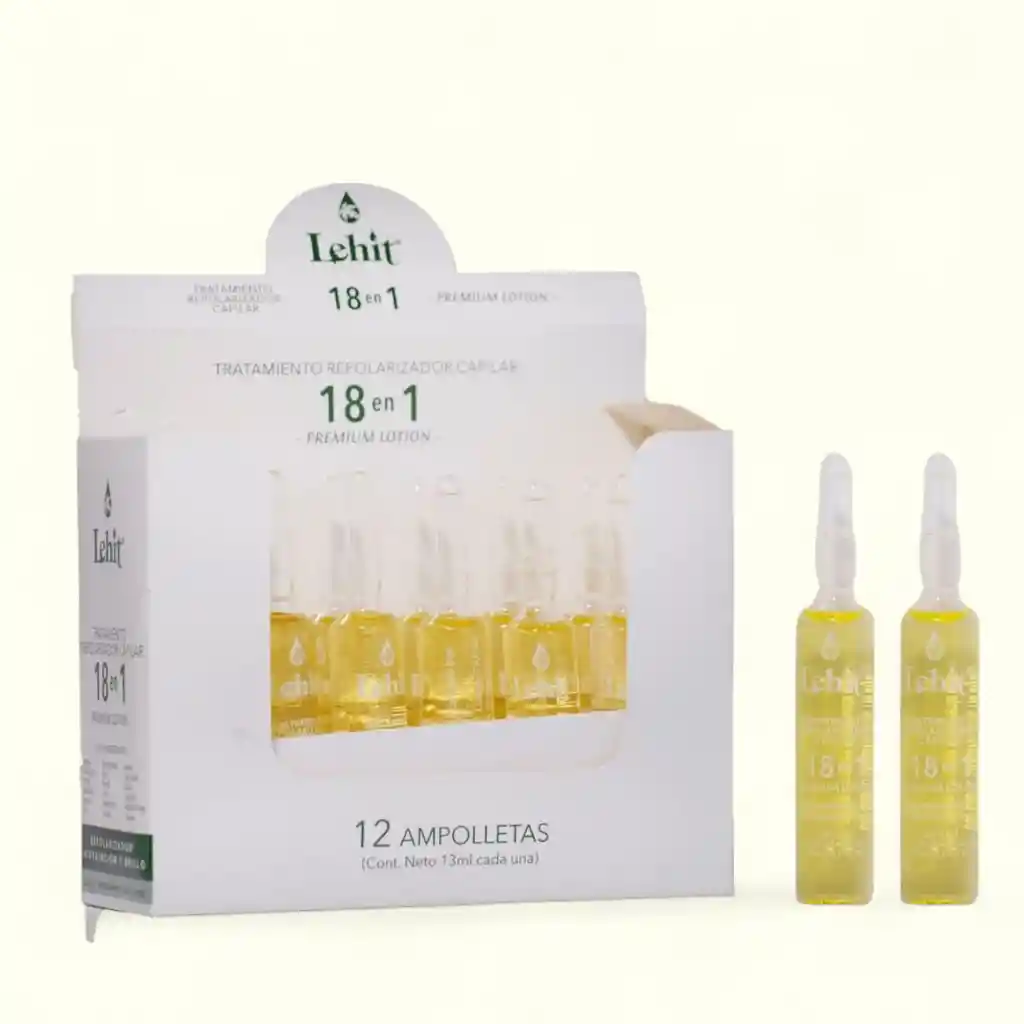 Ampolleta Lehit Tratamiento Repolarización Capilar 18 En 1 X 13 Ml