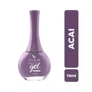 Esmalte Vogue Efecto Gel Acai X 14 Ml Paso 1