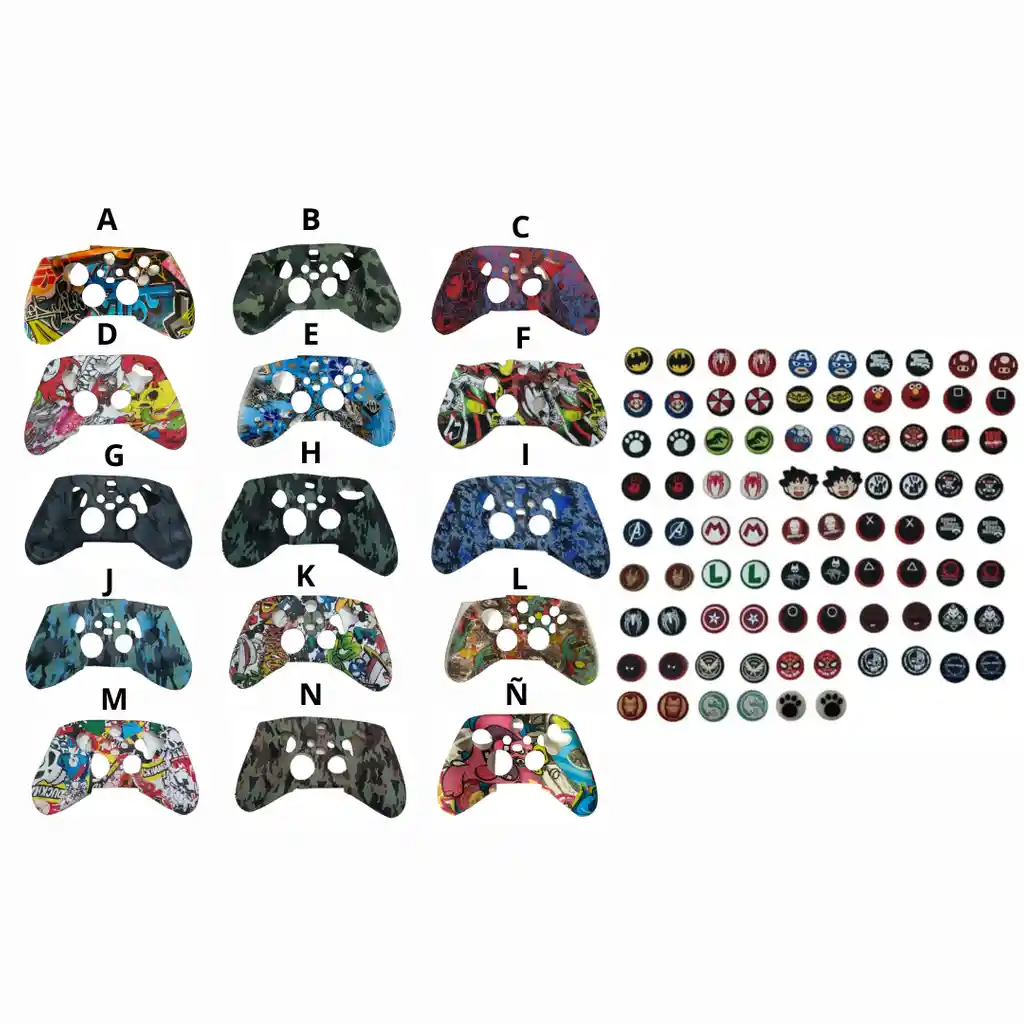 Silicona Protector Para Control Xbox Series S/x + 2 Grips