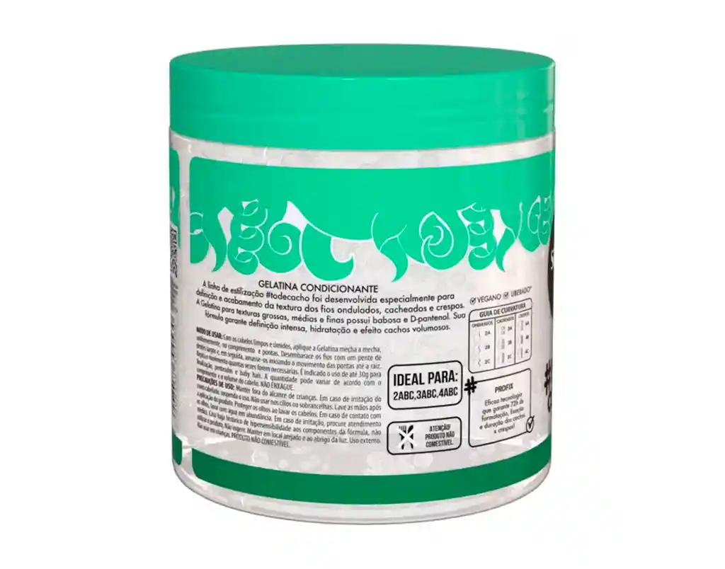 Salon Line Gelatina Tô De Cacho Con Babosa – Volumen Controlado E Hidratación Profunda Para Cabello Rizado Y Ondulado – Sin Sulfatos Ni Parabenos – 550 G (19.4 Oz)