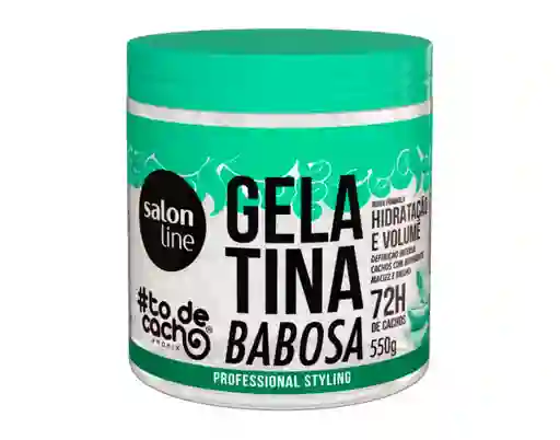 Salon Line Gelatina Tô De Cacho Con Babosa – Volumen Controlado E Hidratación Profunda Para Cabello Rizado Y Ondulado – Sin Sulfatos Ni Parabenos – 550 G (19.4 Oz)