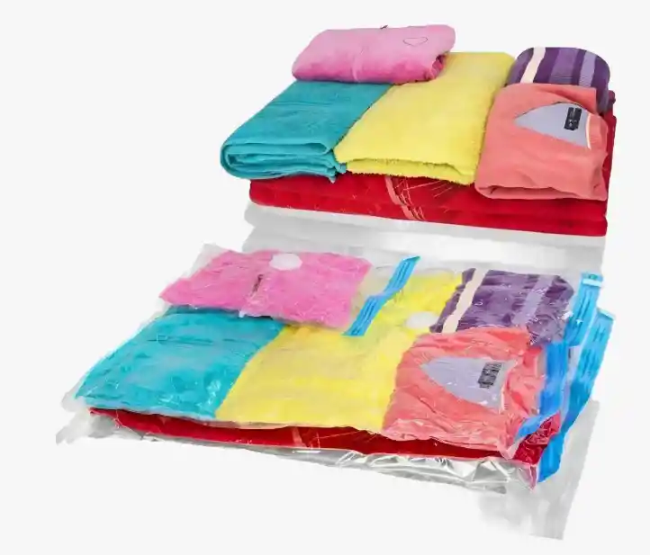 12 Bolsas Ahorradora De Espacio O De Empaque Al Vacio 70x50