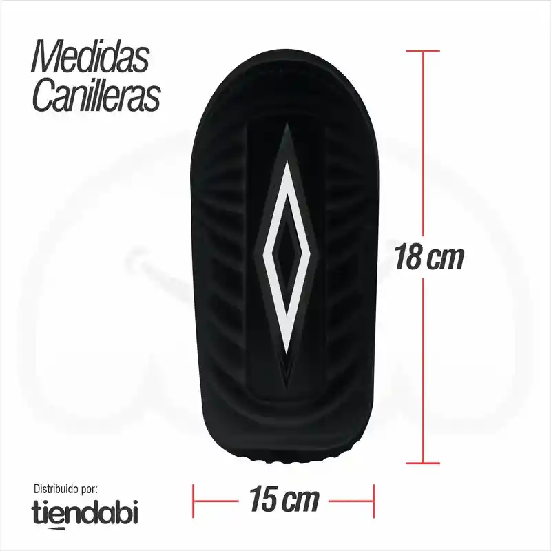 Canilleras Para Fútbol Pequeñas Color Negro