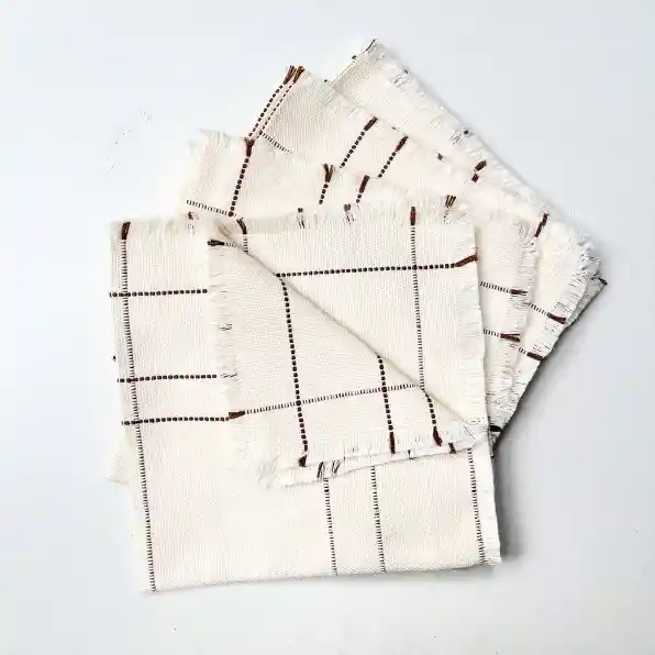 Set X6 Servilletas De Tela Tejidas