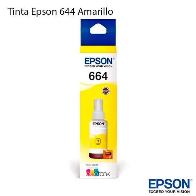 Tinta Epson 664 Amarilla Original
