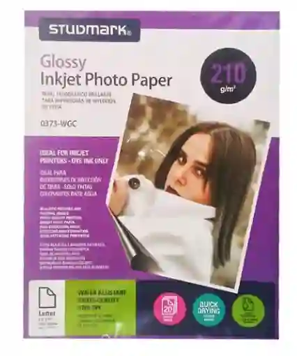 Papel Fotográfico Tamaño Carta X4 Unidades