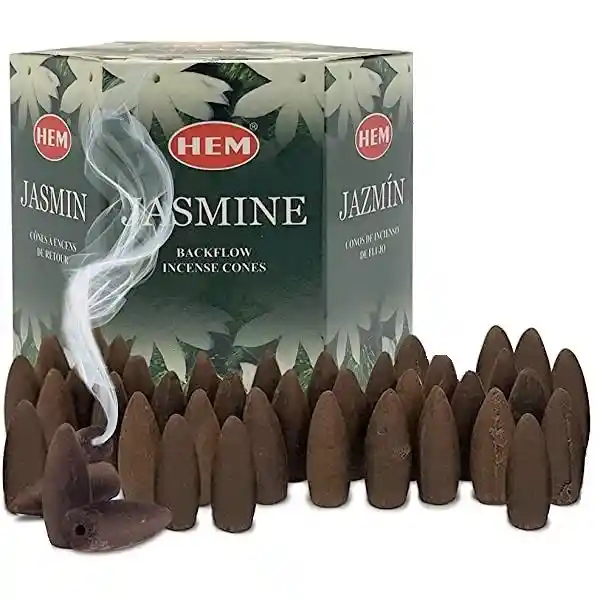 Incienso Cono Hem Fragancia Jasmine Caja 40 Unidades 115g
