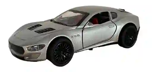Vehículo Maserati Gran Turismo Edition Escala 1:32 Color Plateado