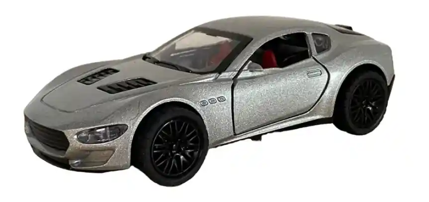 Vehículo Maserati Gran Turismo Edition Escala 1:32 Color Plateado