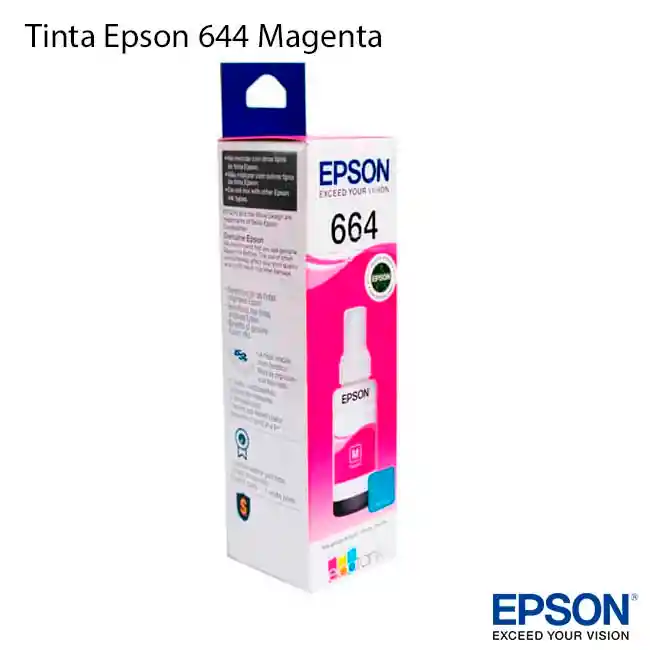 Tinta Epson Original 664 Magenta