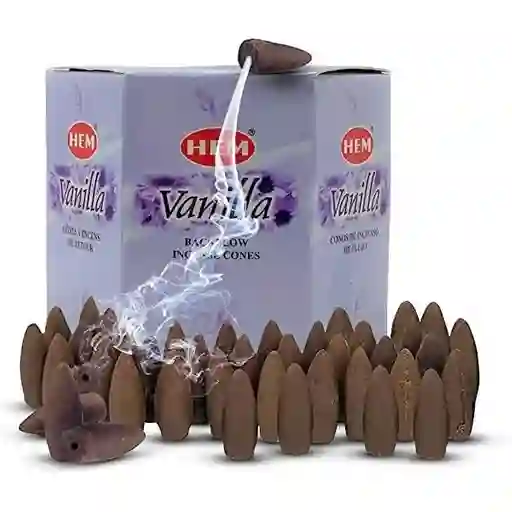 Incienso Cono Hem Fragancia Vanilla Caja 40 Unidades 115g