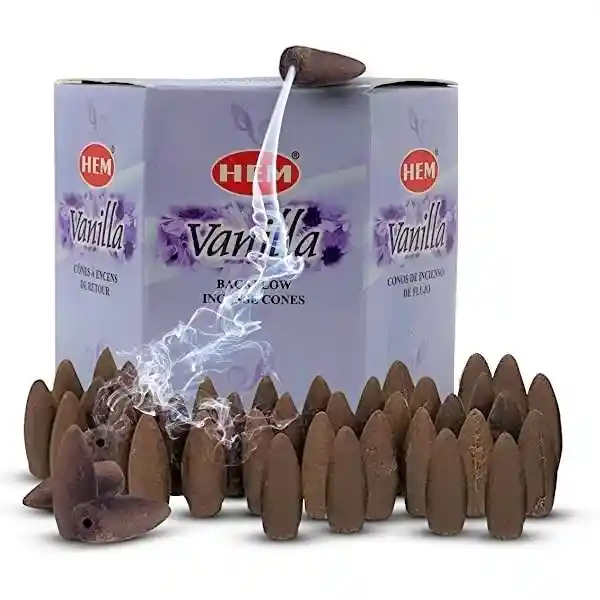 Incienso Cono Hem Fragancia Vanilla Caja 40 Unidades 115g