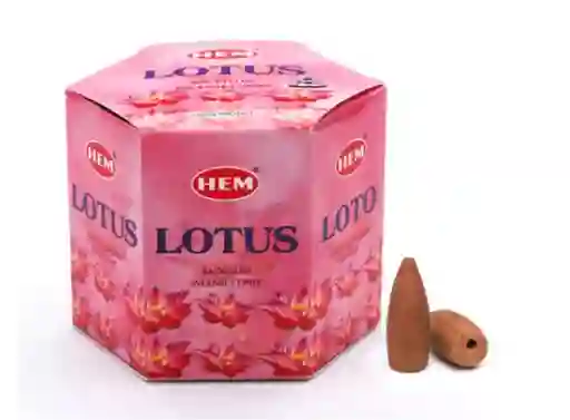Incienso Cono Hem Fragancia Lotus Caja 40 Unidades 115g