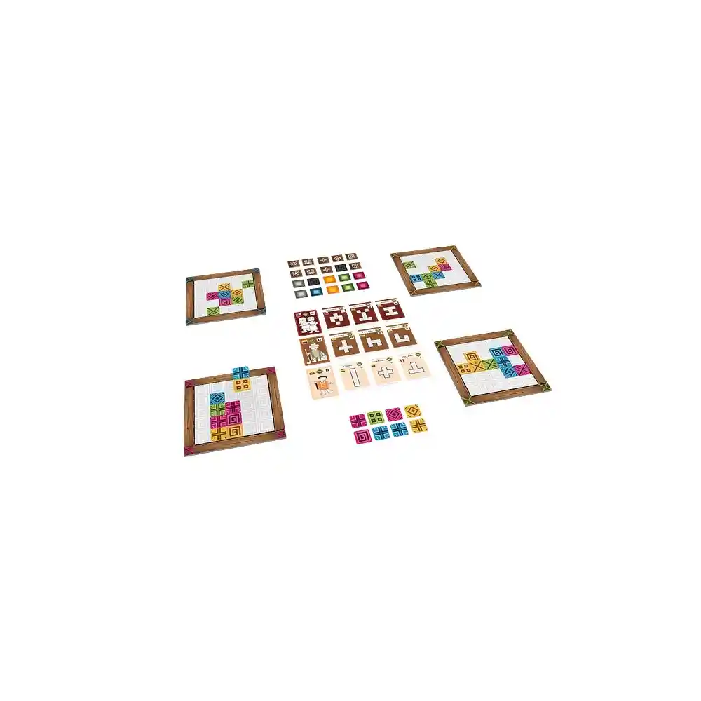 Juego De Mesa Guanga Con Tejidos Andinos Para Niños