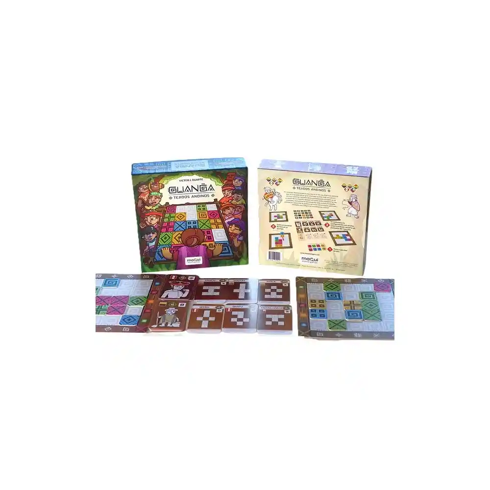 Juego De Mesa Guanga Con Tejidos Andinos Para Niños