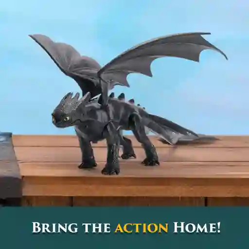 Como Entrenar A Tu Dragon Chimuelo Figura De Accion 33 Cm Sonidos