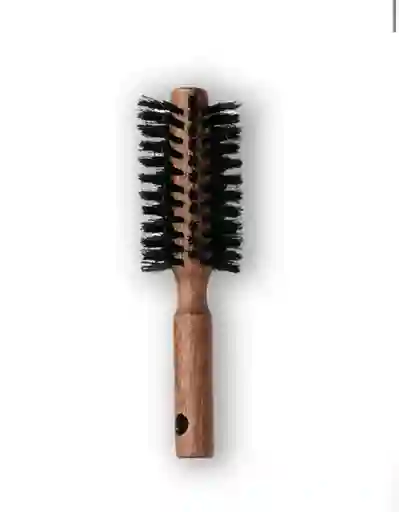 Cepillo Madera Redondo Mini Cerdas Rígidas Antifrizz