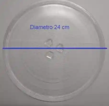 Plato Y Trebol Para Horno Microhondas 24 Cm Diametro