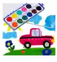 Set De Pintura De Acuarela De 12 Colores Para Niños