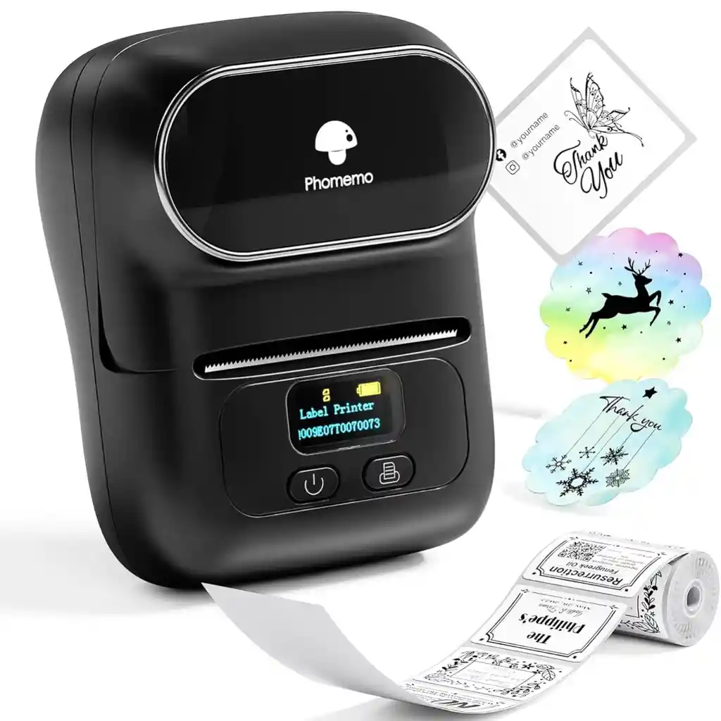 Phomemo M110 Label Makers - Impresora De Etiquetas De Código De Barras Bluetooth Impresora Térmica.