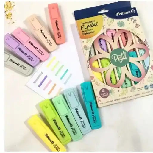 Resaltadores Pastel Pétalos Pelikan Textmarker X 10 Uds