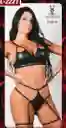 Disfraz Lenceria Cuero Sintetico Sexy- Mr.deseo 2221