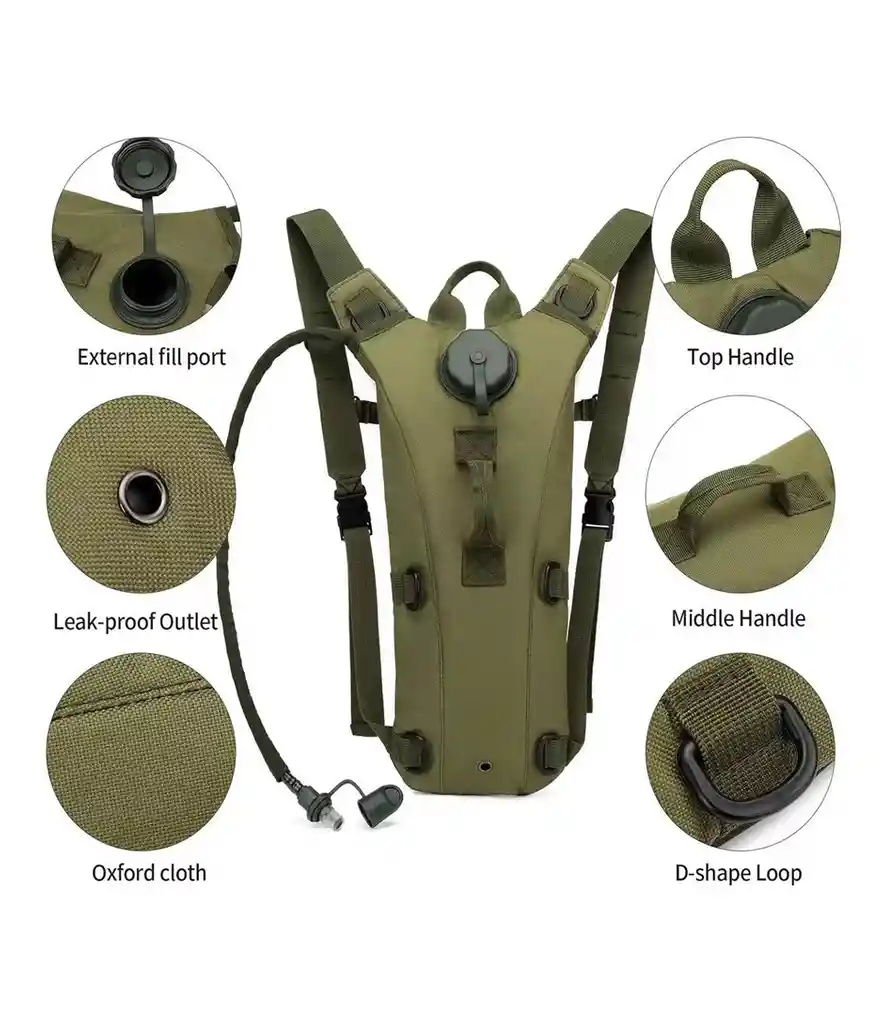 Maleta Camel Back 3 Litros Verde