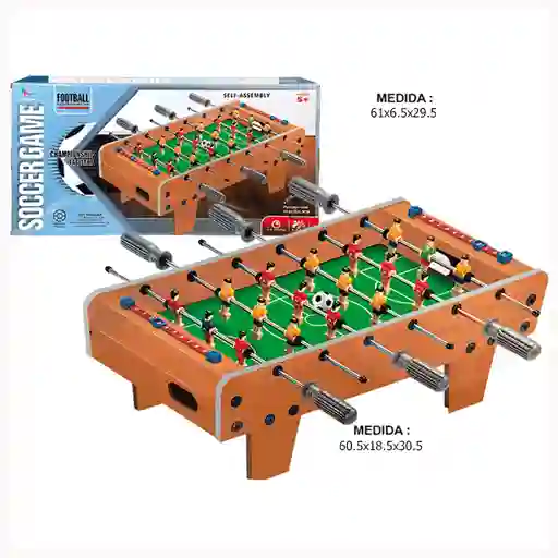 Futbolín Madera Económico Con Patas
