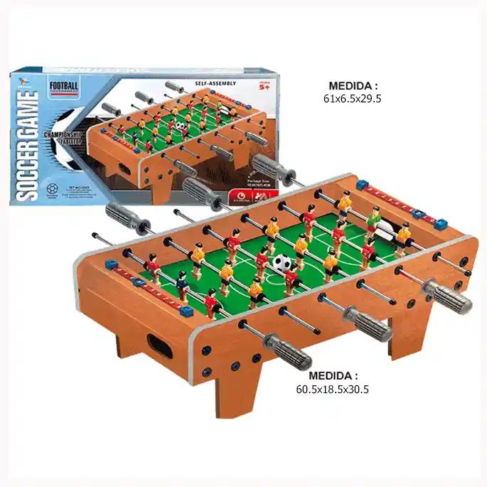 Futbolín Madera Económico Con Patas