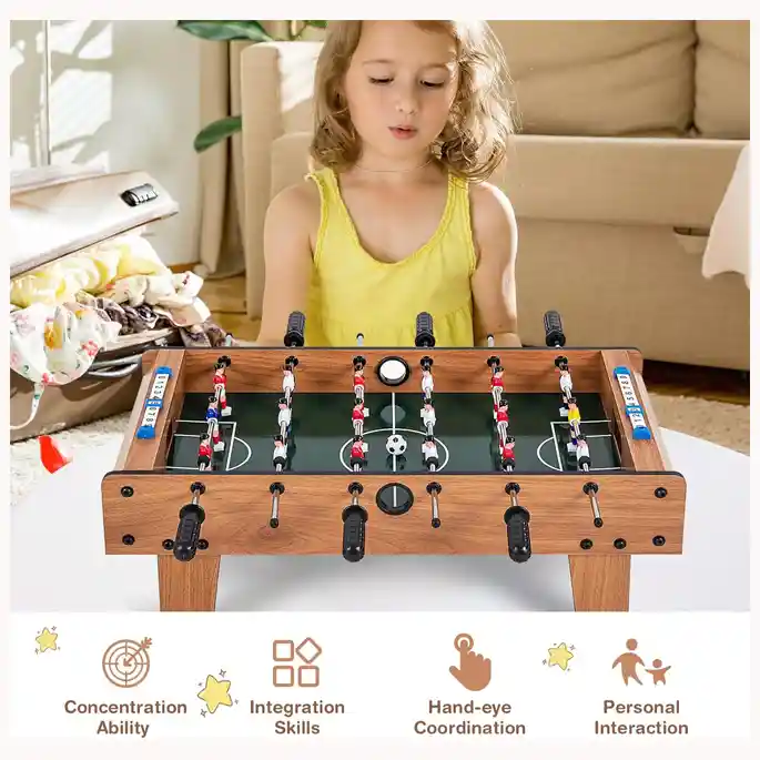 Futbolín Madera Económico Con Patas