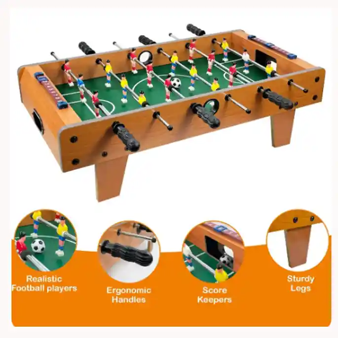 Futbolín Madera Económico Con Patas