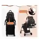 Bolso Pañalera Grande Con Porta Biberón Y Cambiador Usb