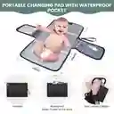 Bolso Pañalera Grande Con Porta Biberón Y Cambiador Usb