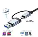 Adaptador 8 En 1 Multipuerto Con Audio Y Sd/micro Sd